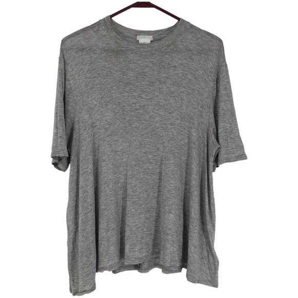 Urban Outfitters Cooperative Light  Gray Flowy Mockneck Short sleeve T-shirt S - Picture 1 of 13